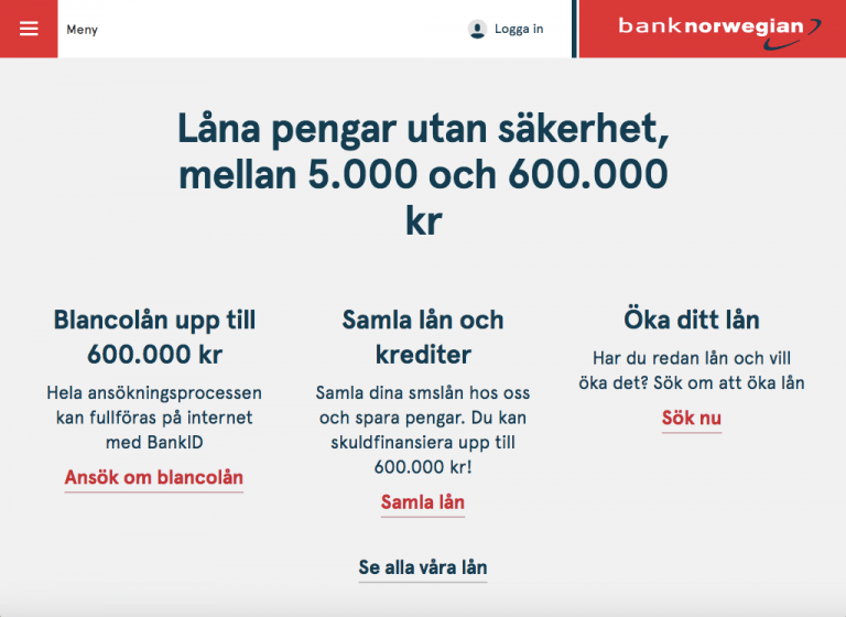 Bank Norwegian Privatlån